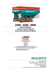 Sulky Burel X50 Notice Originale