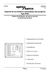 Spirax Sarco IM-P087-21 Notice D'installation, De Mise En Service Et D'utilisation