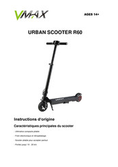 VMAX Urban R60 Instructions D'origine
