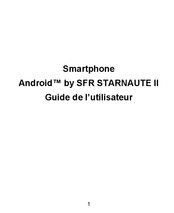 SFR STARNAUTE II Guide De L'utilisateur
