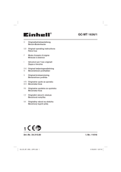 Einhell GC-MT 1636/1 Mode D'emploi D'origine