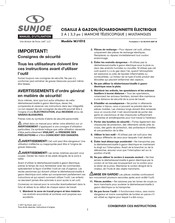 sunjoe WJ101E Manuel D'utilisation