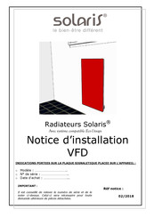 Systec Therm Solaris VFD Série Notice D'installation