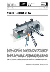 Habasit Flexproof AF-102 Mode D'emploi