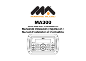 Marine Audio MA300 Manuel D'installation Et D'utilisation