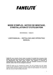 Fanelite 15880-R Mode D'emploi / Instructions De Montage