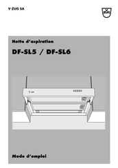 V-ZUG DF-SL6 Mode D'emploi