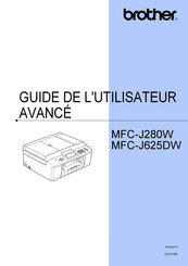 Brother MFC-J280W Guide De L'utilisateur Avancé