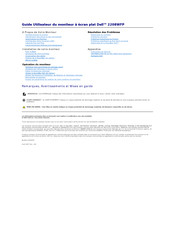 Dell 2208WFP Guide Utilisateur