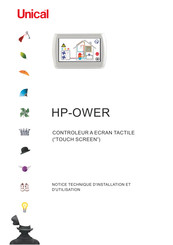Unical HP-OWER Notice Technique D'installation Et D'utilisation