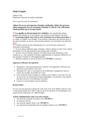 Sanofi AllStar Pro Mode D'emploi