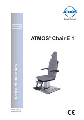 Medizintechnik ATMOS Chair E 1 Notice D'utilisation