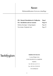 Teddington Seco+ Manuel D'installation & D'utilisation