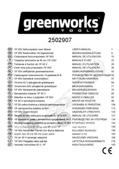 GreenWorks Tools 2502907 Manuel D'utilisation