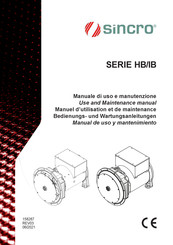 Sincro HB Série Manuel D'utilisation Et De Maintenance