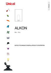 Unical ALKON 70 c Notice Technique D'installation Et D'entretien