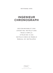 IWC Schaffhausen INGENIEUR CHRONOGRAPH Mode D'emploi