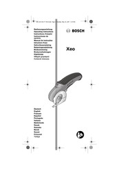 Bosch Xeo Instructions D'emploi