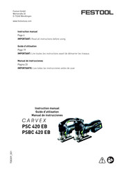 Festool CARVEX PSC 420 EB Guide D'utilisation