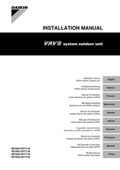 Daikin VRV III REYAQ10P7Y1B Manuels | ManualsLib