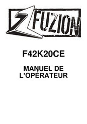 Encore Fusion F42K20CE Manuel De L'opérateur