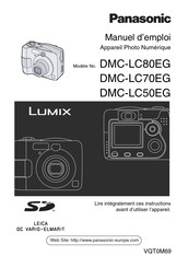 Panasonic Lumix DMC-LC50EG Manuel D'emploi