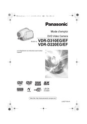 Panasonic VDR-D220EF Mode D'emploi