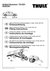 Thule 751331 Instructions De Montage