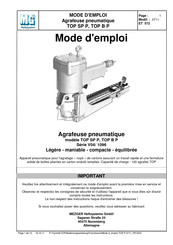 MEZGER TOP SP P Mode D'emploi