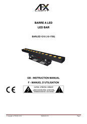 afx light 15-1705 Manuel D'utilisation