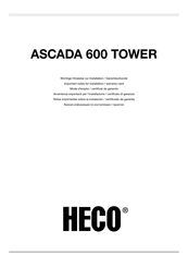 Heco Ascada 600 TOWER Mode D'emploi