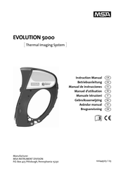 MSA EVOLUTION 5000 Manuel D'utilisation