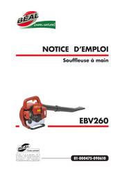 BEAL EBV260 Notice D'emploi