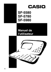Casio SF-5980 Manuel De L'utilisateur