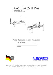Nußbaum Hebetechnik 4.65 H Notice D'utilisation