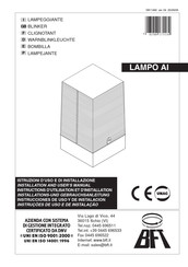 BFT LAMPO AI Instructions D'utilisation Et D'installation