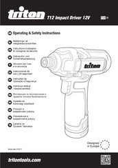 Triton T12 Instructions D'utilisation Et Consignes De Sécurité