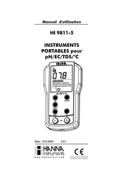 Hanna Instruments HI 9811-5 Manuel D'utilisation