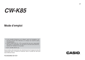 Casio CW-K85 Mode D'emploi