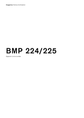 Gaggenau BMP 224/225 Notice D'utilisation
