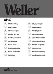 Weller WP 80 Mode D'emploi