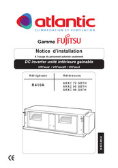 Atlantic FUJITSU VRFMAX2 Notice D'installation