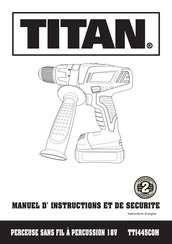 Titan TTI445COM Instructions D'origine