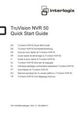 Interlogix TruVision NVR 50 Guide Rapide De Démarrage