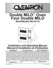 Ovention Double MiLO Manuel D'installation Et D'utilisation