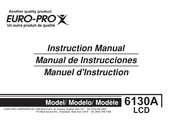 Euro-Pro 6130A LCD Manuel D'instruction