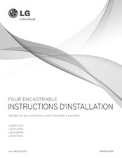 LG LB65422SD Instructions D'installation