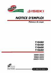 Iseki T10480 Notice D'emploi