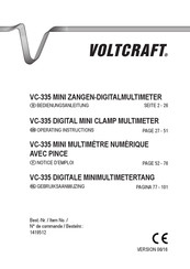 Voltcraft VC-335 Notice D'emploi