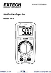 Extech Instruments MN10 Manuel D'utilisation